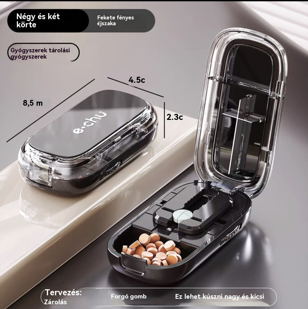 💊【Időben korlátozott ajánlat】🧰 Hordozható, lezárt, nedvességálló, multifunkcionális gyógyszerdoboz
