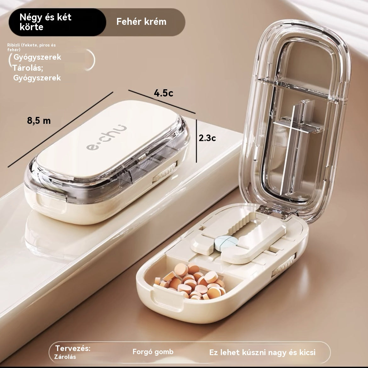 💊【Időben korlátozott ajánlat】🧰 Hordozható, lezárt, nedvességálló, multifunkcionális gyógyszerdoboz
