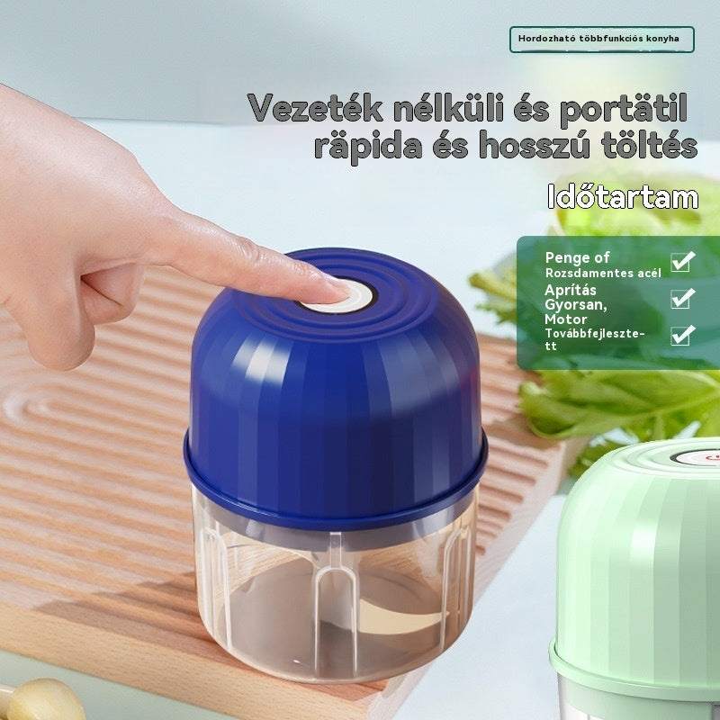 💥UTÓS NAP 50% KEDVEZMÉNY!⏰TÖBB MINT 50 000 ELADOTT DARAB!🧄 Elektromos fokhagyma aprító, mini hordozható zöldségaprító