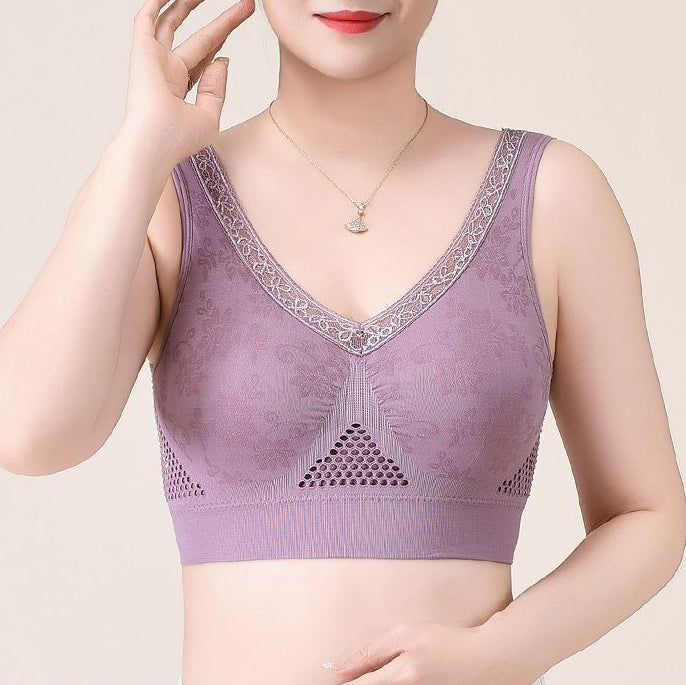 😍Légző és kényelmes egyrészes melltartó❤️【40-95 kg】