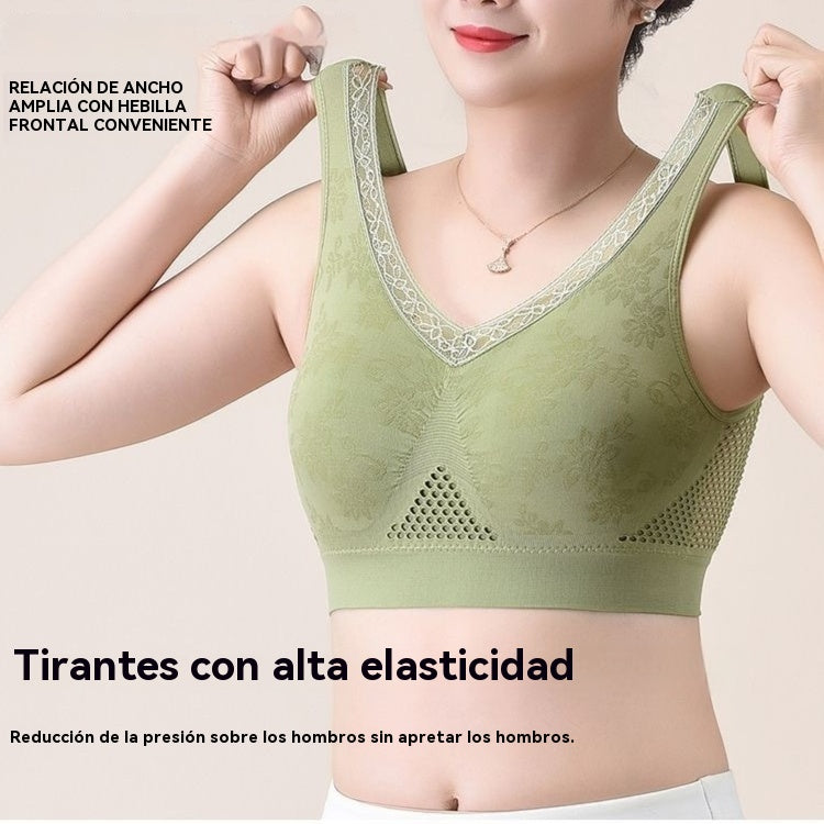 😍Légző és kényelmes egyrészes melltartó❤️【40-95 kg】