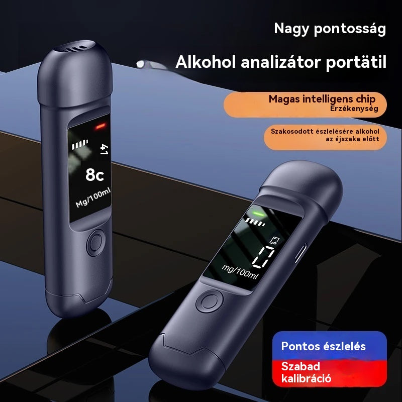 🍷🚗 Nagy pontosságú hordozható alkoholszonda – Mérj vezetés előtt