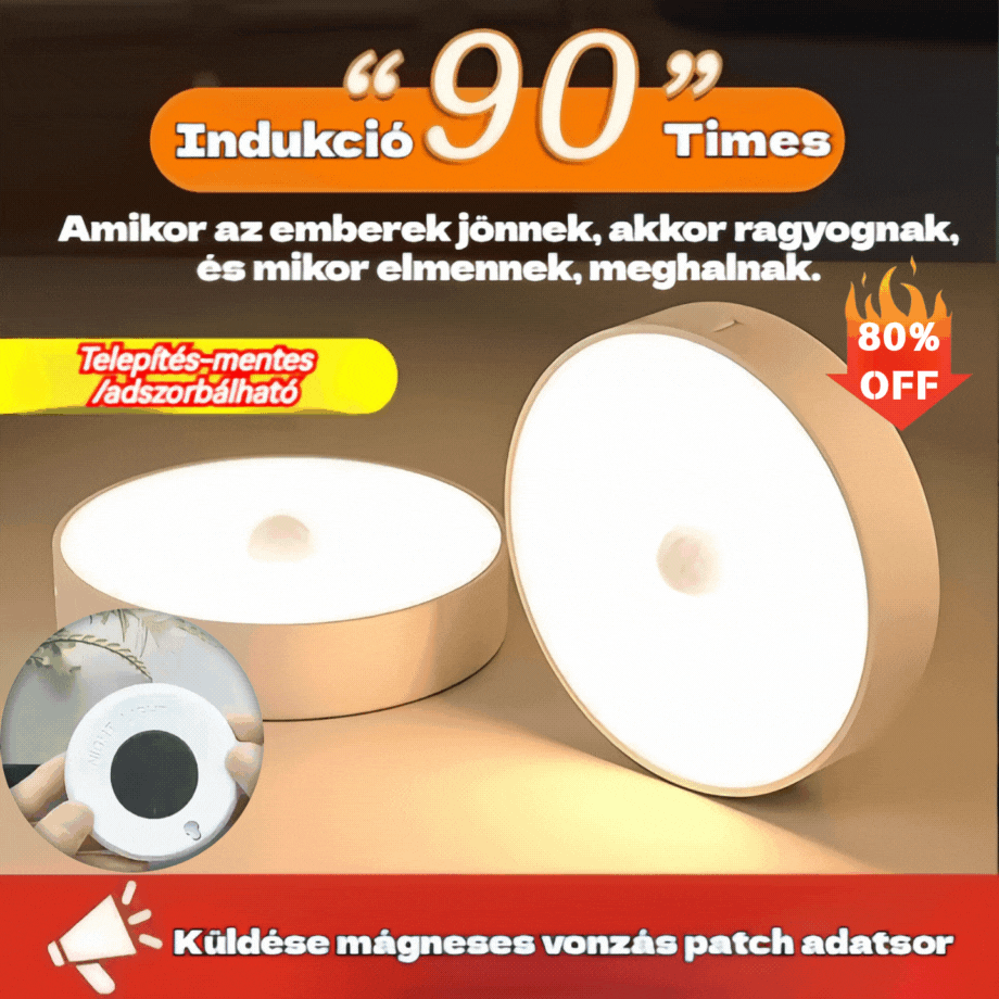 【Vegyél 3-at, kapsz 3-at】🏡💡Intelligens LED lámpa emberi test indukciójával, kényelmes és praktikus töltés